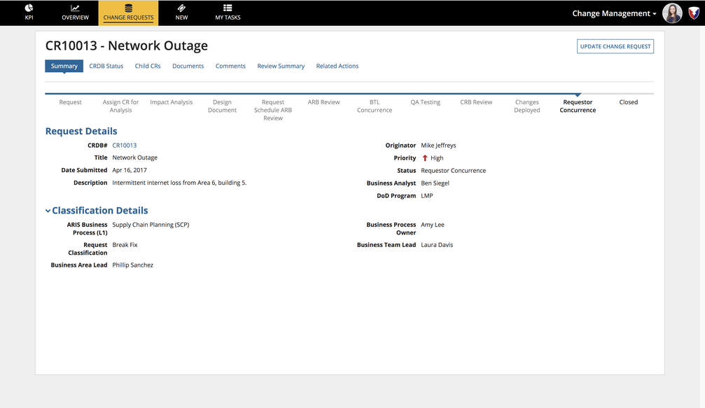 appian energy it asset lifecycle management network outage summary